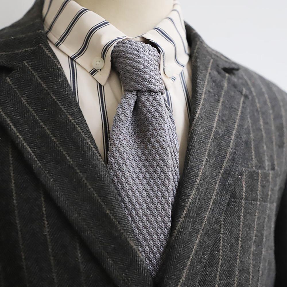 

Утолщенная вязаная рубашка галстук однотонный мужской галстук-бабочка модный вязаный галстук аксессуары для костюма светло-серый