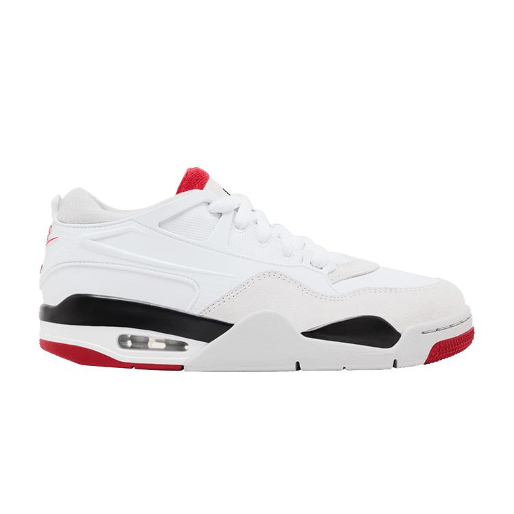 Jordan 4 RM White Black Neutral Grey Varsity Red (GS) 36