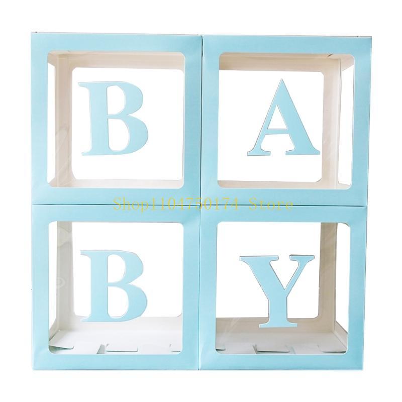 Set of 4 Baby Boxes with Letters for Wedding Baby Shower Birthday Party Decor top sale