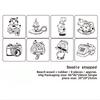 DIY Journaling Scrapbooking Diary Decoration 8Pcs/Set Wooden Stamp Seal Fresh Cute Pattern Seal Stamp Gift