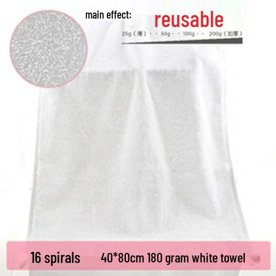 White Pure Cotton Hotel Towel: Soft, Absorbent, Durable, Embroidery-Friendly for Spa & Salon Use