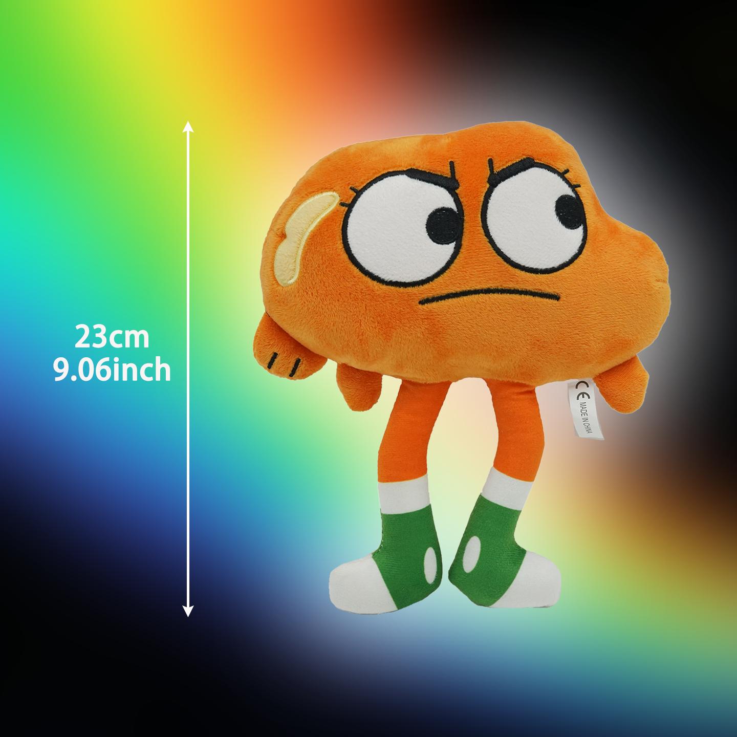 Jouets en Peluche Treasuringu Tawog Gumball Anais Darwin Rigolo Poupée en Peluche Personnage de Dessin Animé Mignon Peluche Cadeaux d'Anniversaire orange