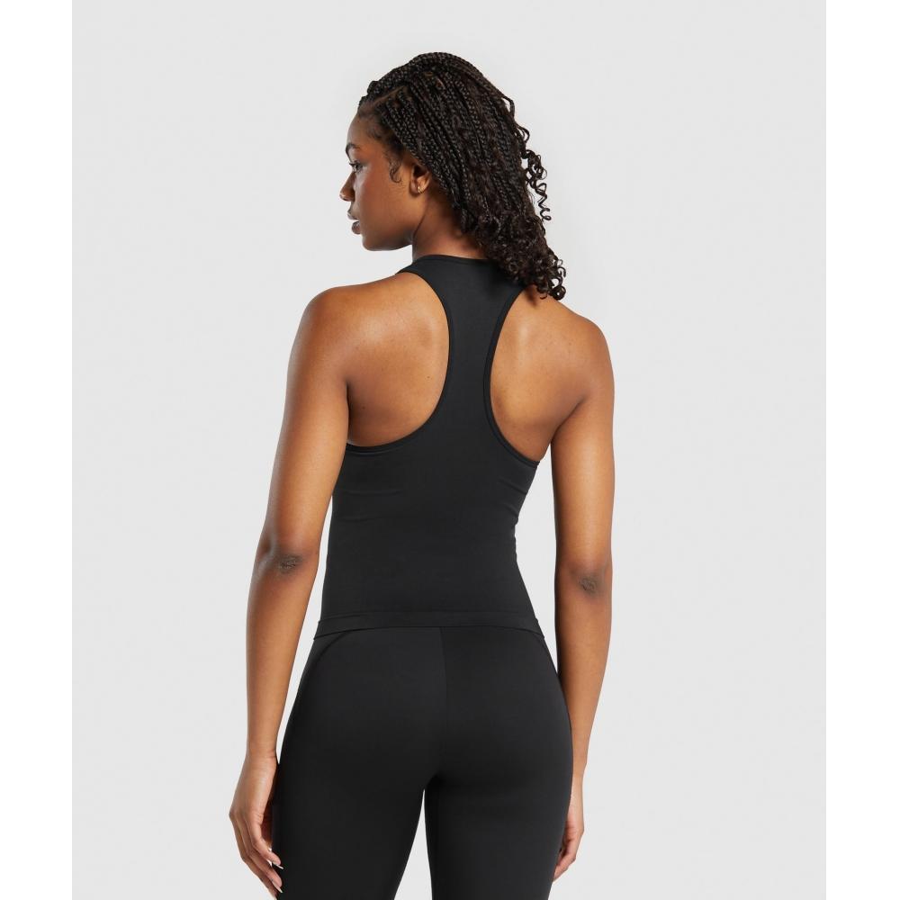 Gymshark Everyday Seamless Tight Fit Tank Black B8a4s Bb2j