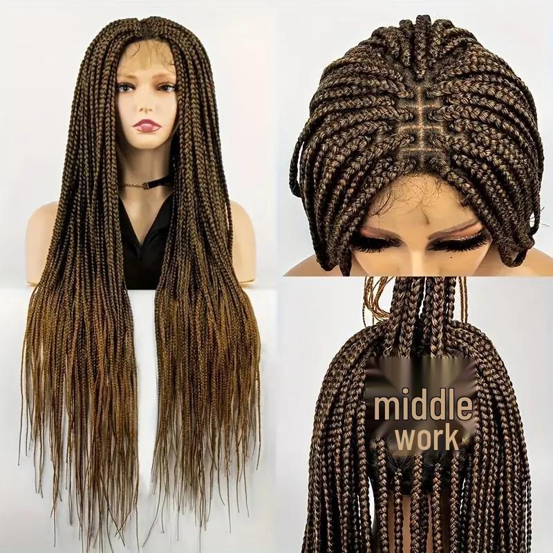 European & American Three-Strand Braided Wig: