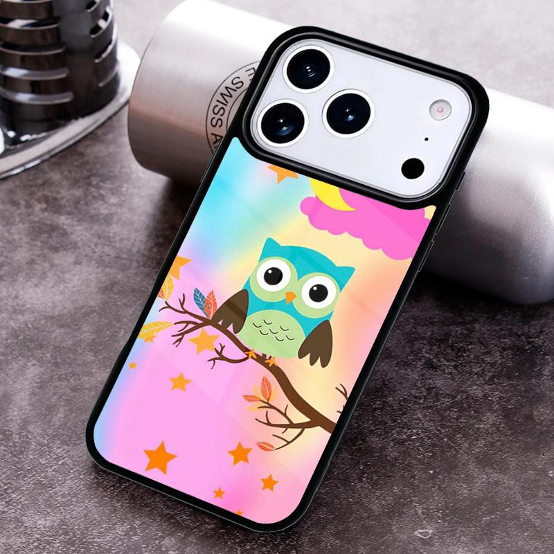 Baby Cute Owl Phone Case For iPhone 17 16 15 14 13 12 11 Pro Max Plus 17Air Soft Silicone Cover
