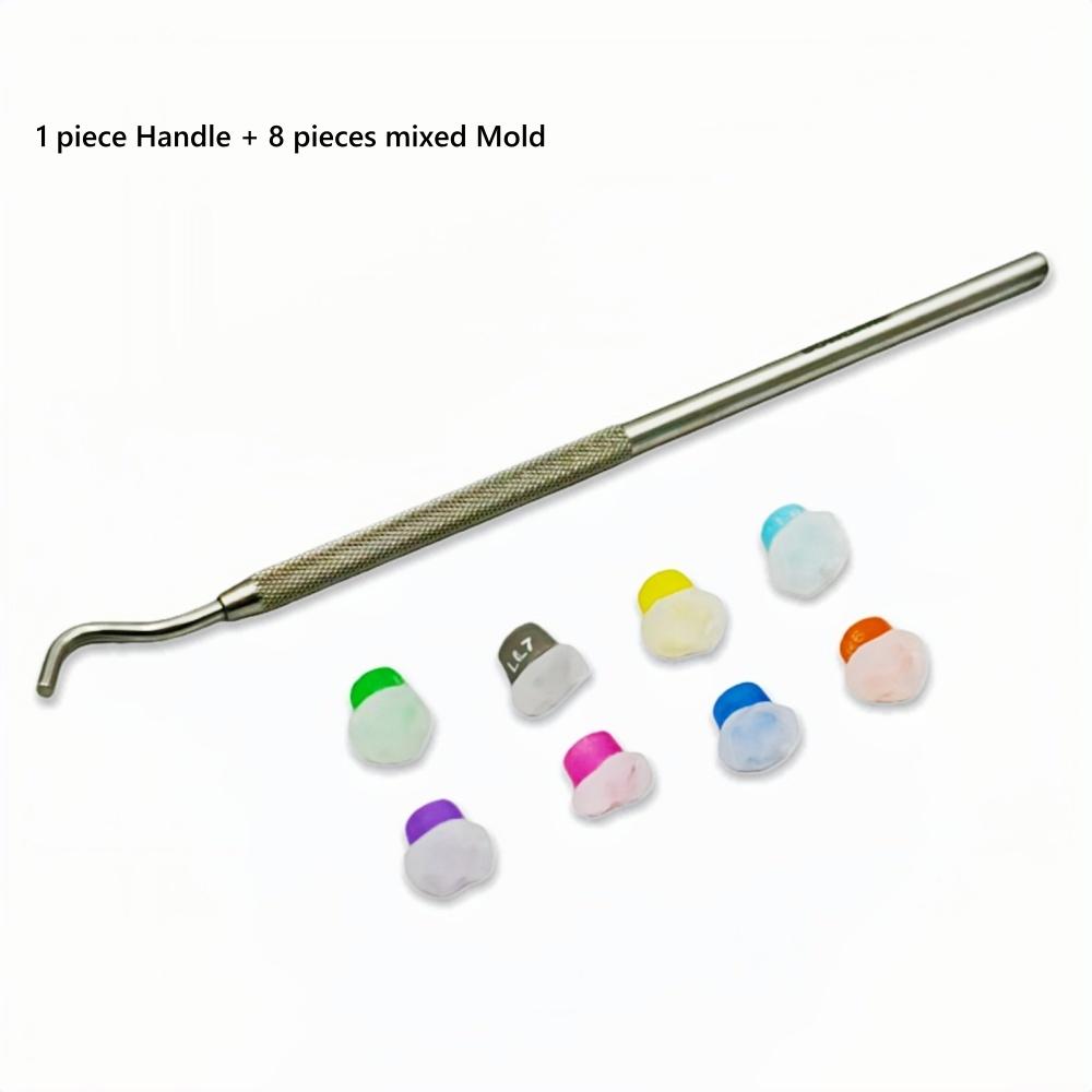 1 комплект, стоматологическая эстетическая печатная форма, реставрация задних зубов, печатная форма, стоматологическая смола, композитный триммер, шпатель, инструмент 1 set Single End