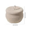 Rope Storage Basket Little Baskets Woven Lid Wicker Key Cotton Small Organizing