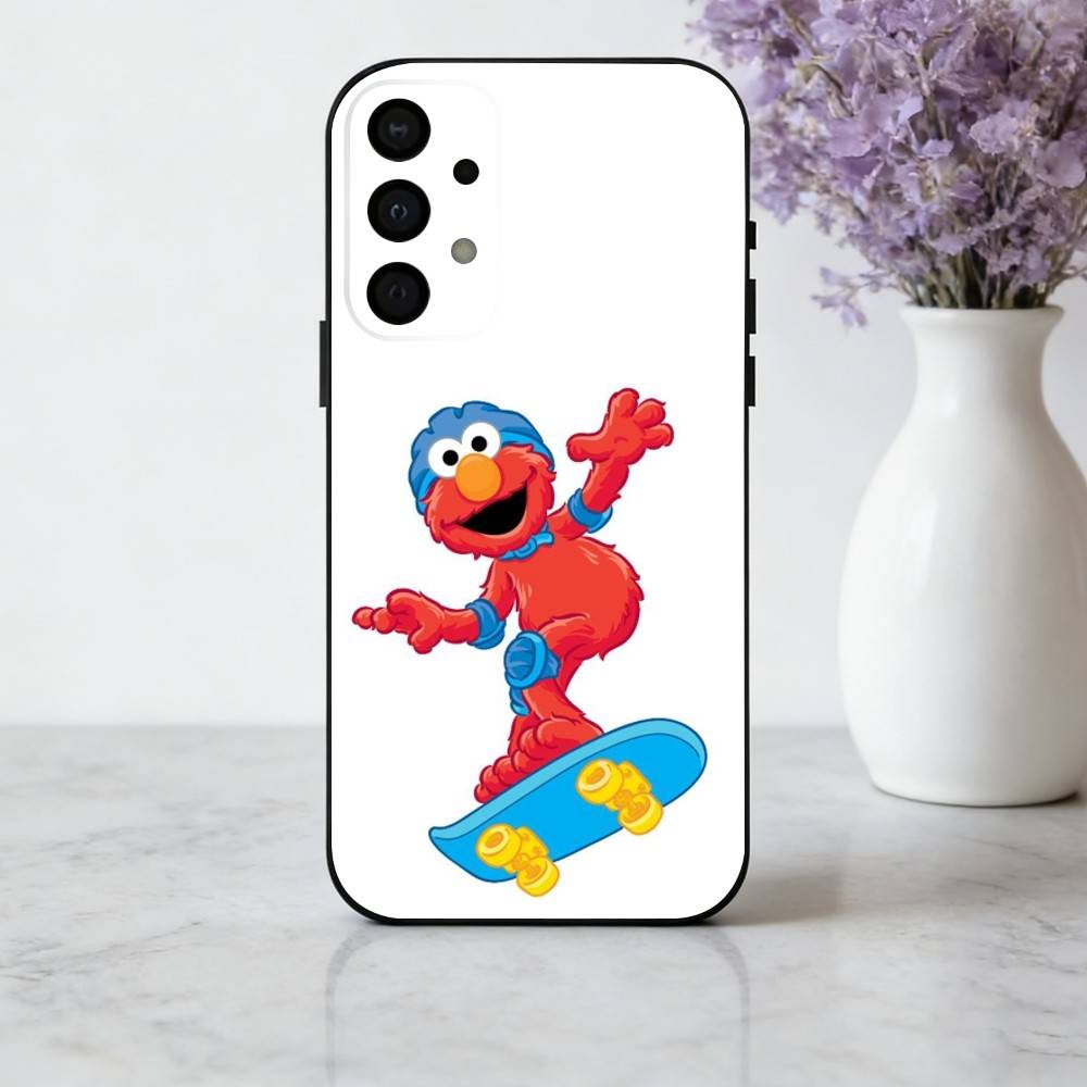 C-Cartoon R-Red cute A-Elmo-O  Phone Case For Samsung Galaxy A73,A72,A71,A70,A53,A52,A51,Soft Silicone Black Cover