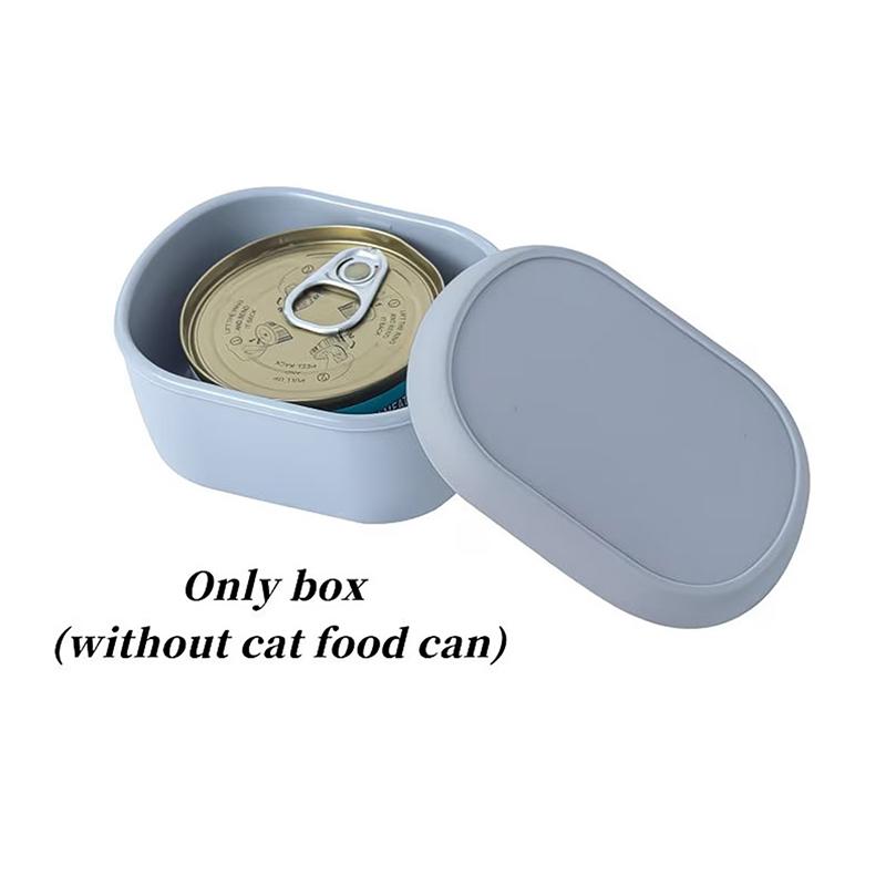 New 3oz Food-Grade Cat Food Can Container Reusable Silicone With Lid Airtight Can Cover Sealing Box Pet Food Storage Keeps Fresh
