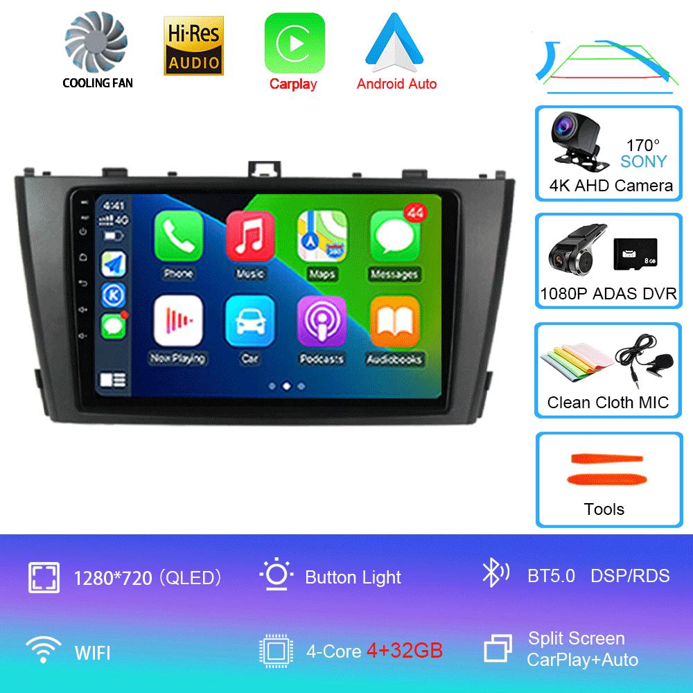 Android 14 Carplay Auto Radio Auto Pentru Toyota Avensis T27 2009 2010 2011 2012-2015 Navigație GPS Player Multimedia DSP Stereo 4G