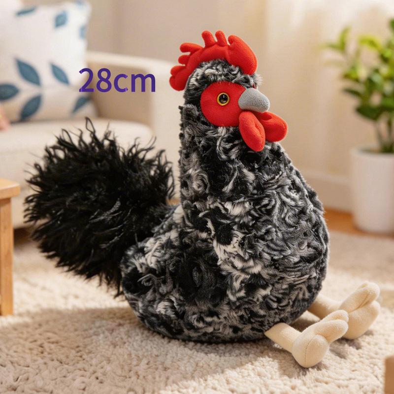 Peluche Gallo Cartone Animato Grande Giocattoli Peluche Animali Cartoni Animati Tacchino Peluche Bambole Pollo Morbido per Bambine Bambini Regalo Decorazione Casa