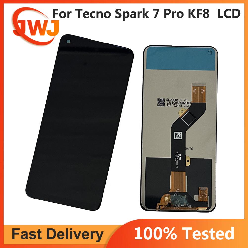 

LCD Screen and Digitizer Full Assembly for Tecno Spark 7 Pro KF8