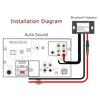 Auto Drahtloser Bluetooth-Empfänger Modul Bluetooth V4.0 DC12-24V Auto Aux Adapter BT Musikempfänger Modul Kit Für 2RCA Schnittstelle