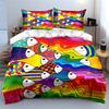 Colorful fish with patterns. Bedding sets Duvet cover sets Duvet covers Pillowcases(1*Duvet Cover 2*Pillowcases without duvet insert)