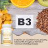 High-concentration Niacinamide (vitamin B3) Formula, 1000 Mg - non-GMO, Gluten-free, Suitable for Both Men and Women.