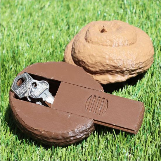 

Funny Poop Key Hidden Box Storage Organizer Case Realistic Looking 3D Fake
