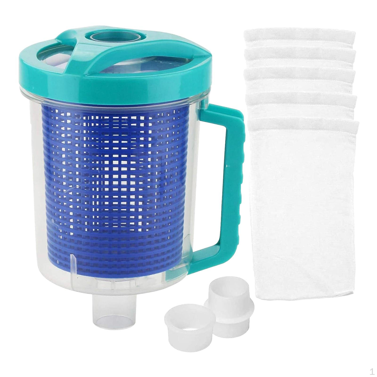 

Канистра для листьев бассейна в линии предотвращает засорение фильтра Очиститель для плавания в СПА для ручного и автоматического использования