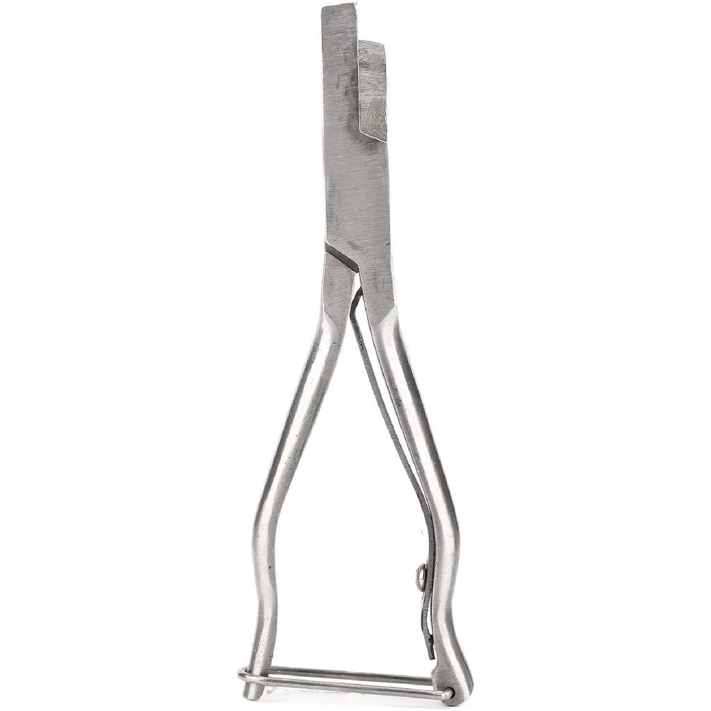 Ear Tag Plier Stainless Steel, Pig Ear Tag Pliers, Ear Tag Plier, Ergoesnomic Veterinary Ear Notcher Tool for Cattle, Sheep, Goats Identification (V