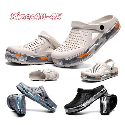 Summer Men Beach Sandals Clogs Women Casual Slippers Breathable Garden Sandals Non-slip Aqua Shoes Couple Platform Water Shoes