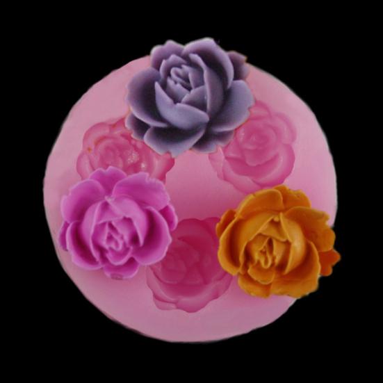 Baking Mold Rose Shape Easy to Clean Silicone Cake Cutter Mold for Party