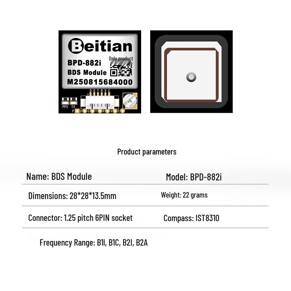 North Sky BP-280: High-Precision Four-Mode Dual-Frequency GNSS Module with BeiDou GPS RTK Multi-Channel Positioning