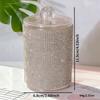 Luxury Diamond-Studded Cotton Swab Storage Box High-end 3 Colors Dental Floss Storage Box with Lids Toothpick Box