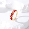 Lucky Turkish Blue Evil Eye Open Rings For Women Men Vintage Colorful Enamel Demon Eyes Finger Ring Party Jewelry Gifts