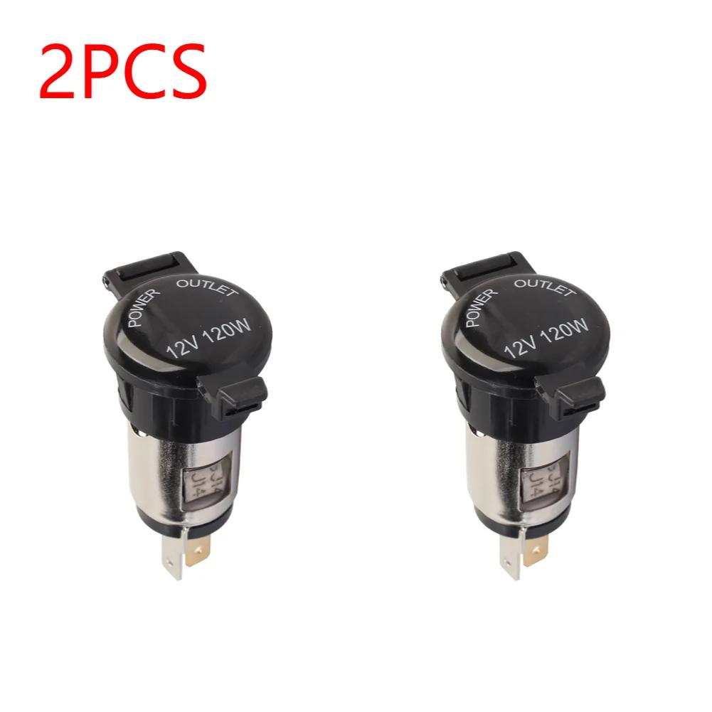 1-5Pcs Cigarette Lighter Female Socket 12-24V Power Plug Case Female Cover Seat With Waterproof Cover Case Auto Accessories