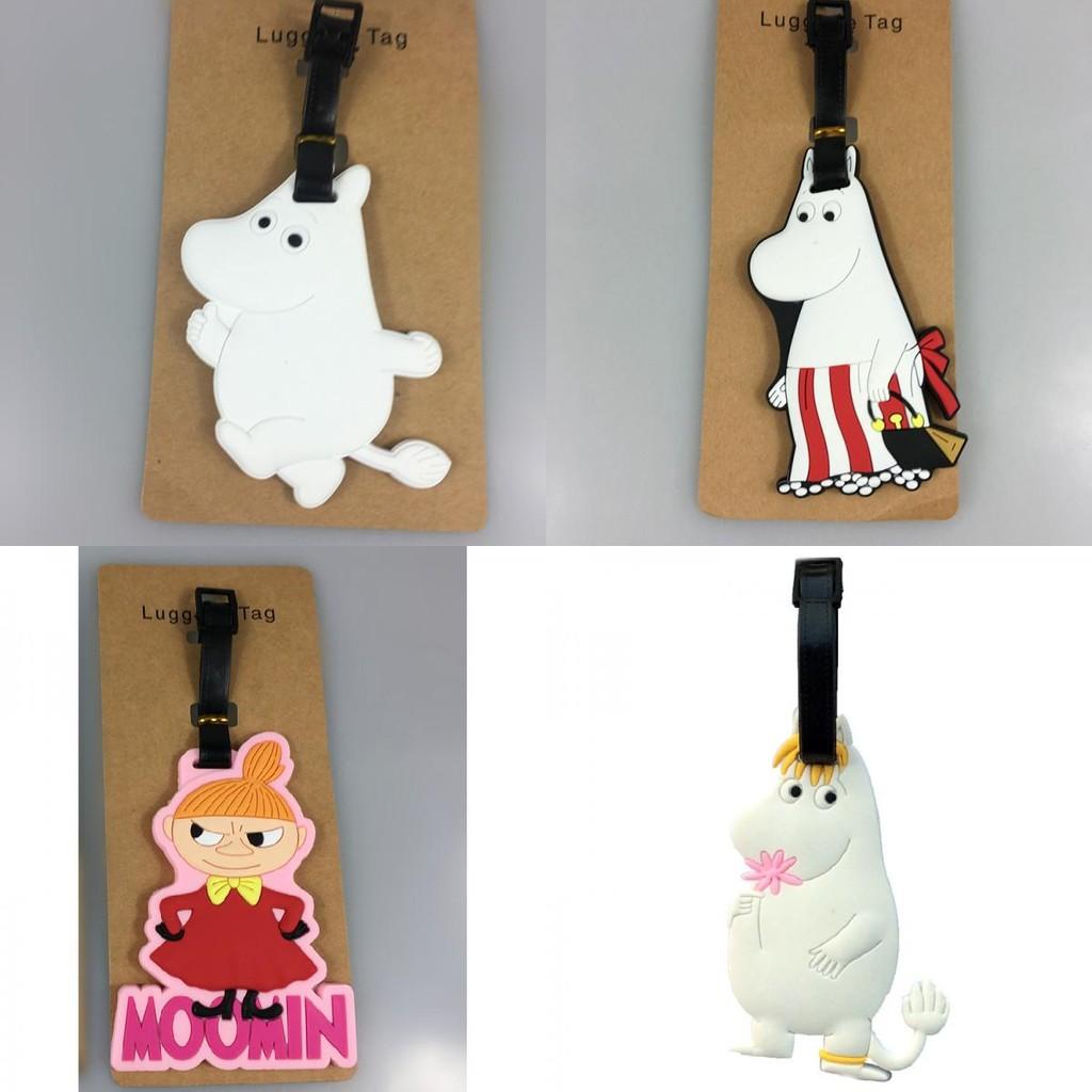 Mumin Amime Nilpferd Vogelscheuche PVC Reisegepäckanhänger mit Cartoon-Muster für Koffer