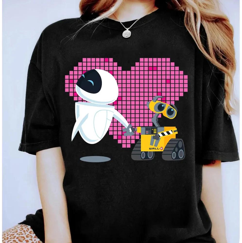 WallE And Eve Geometric Heart TShirt Unisex 3 S