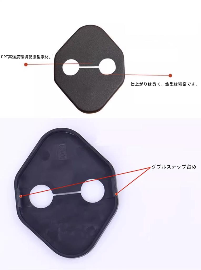 AKUSESARI LCA-MXB Toyota New Land Cruiser 250 Series Striker Cover Door Lock Cover and