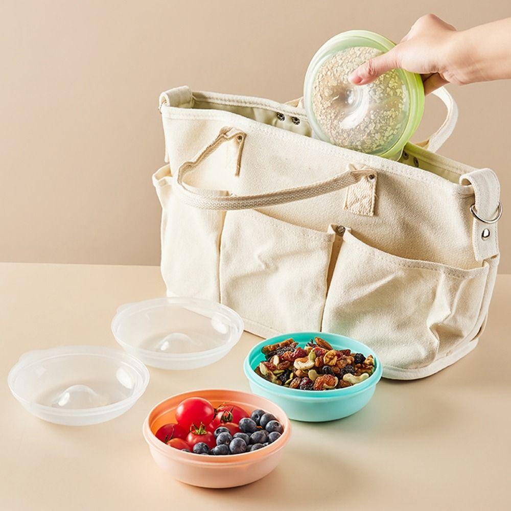 

2Pcs Plastic Bread Storage Box Round Doughnut Holder Practical Food Containers for Home рожевий