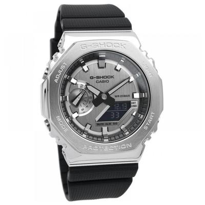 Refurbished Casio G-Shock Metal Covered Analog Digital Resin Strap Quartz GM-2100-1A GM2100-1 200M Men's Watch