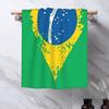 Flag of Brazil Soft Face Towel Quick Dry Pool Bath Cotton Towels Absorbent Quick
