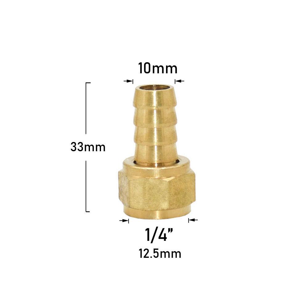 

Brass 4mm 6mm 8mm 9mm 10mm Hose Barb Connector Pipe Fitting 1/8 3/8 3/4 Male Thread Copper Connector Garden 2Pcs
