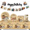 Retro Books Themed Party Supplies: Paper Plates, Napkins, Book Club Tableware & Event Decorations