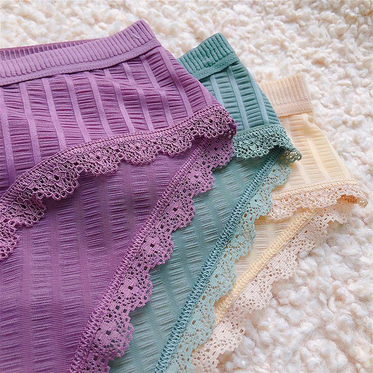 Erotic Panties Lace Hollow Out Panties Sexy Transparent Underwear Low Rise Girls Intimates Lingerie