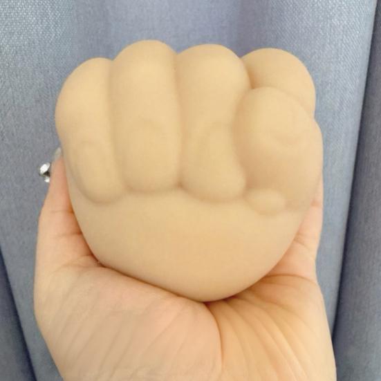 Simulated Gesture Stress Relief Toy Slow Rising Rock Scissors Paper Squeeze Toy Soft TPR Hand Gesture Fidget Sensory Toy