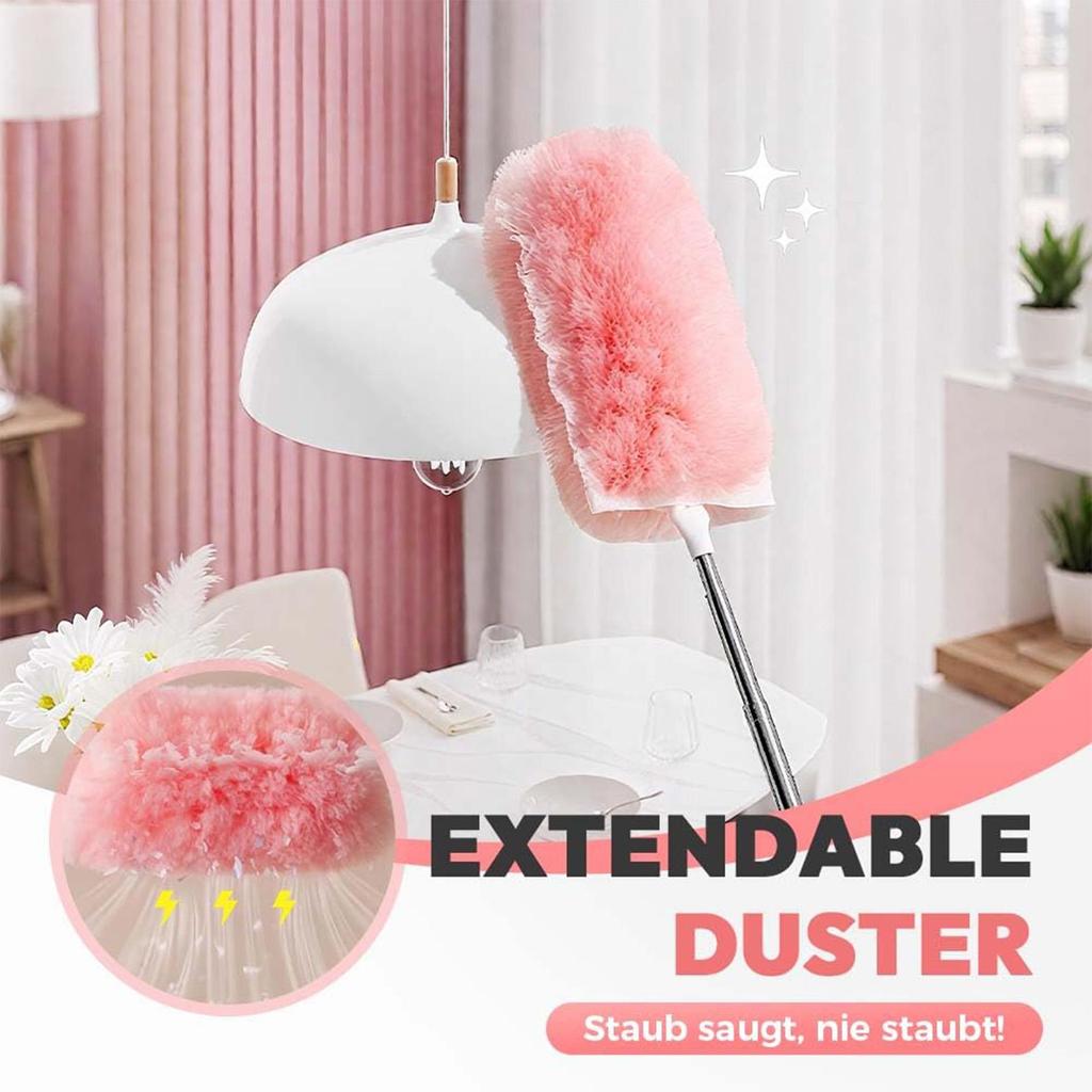 Dusting Wand Extendable Cleaning Tools Heavy-Duty Reusable Brush Mop Cleaner For Ceiling Floor Dorm Keyboard Car Barber Pet