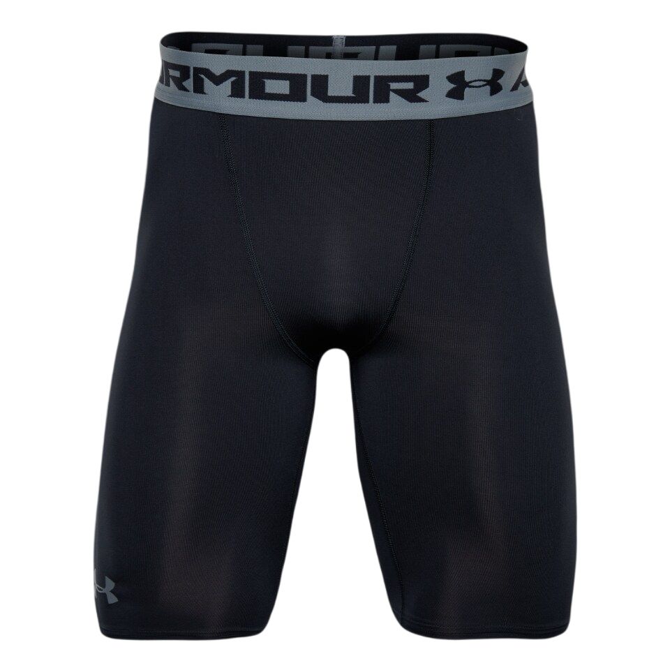 Under Armour HeatGear Elastic Waist Moisture Wicking Comfortable Color Block Sports Shorts Men shorts 1257472-001 S