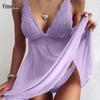 Women's Sexy Lace Sling V-Neck Nightdress