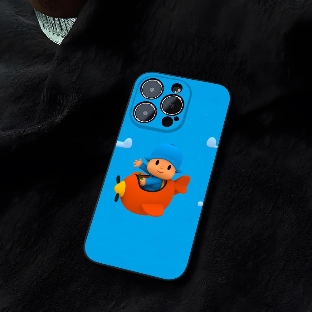 Cartoon P-Pocoyos Cute Phone Case Funda For Iphone 14 16 17 13 11 15ProMax 12 Pro Max Mini Xr Xs X 7 Plus Covers