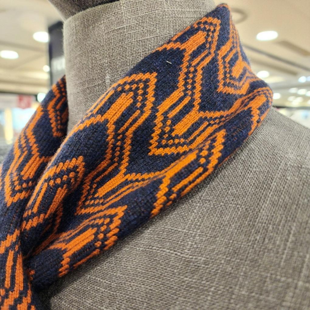 Renomago High Quality 100% Cashmere Benbru Petite Muffler BMFTM1-105-OR