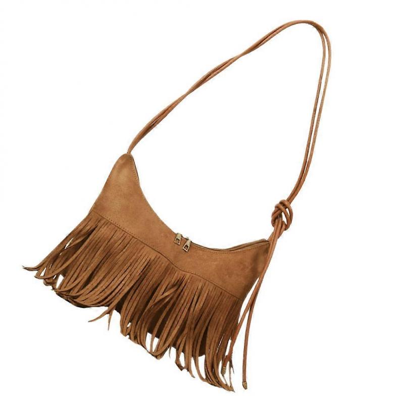 Elegante Vintage Quasten-Umhängetasche für Damen – Stilvolle Crossbody-Handtasche für den täglichen Gebrauch, für die Schule, zum Einkaufen & für Wochenendausflüge