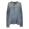 RRL Indigo Henley Neck Waffle T-Shirt Tops M IndigoUsed