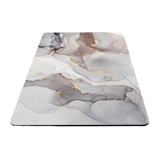 Marble Print Bathroom Rug Diatomaceous Earth Absorbent Entrance Rug Non Slip Door Mat Marbling Floor Mat