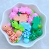 10Pcs New Cute Mini 14*21mm Cartoon Little Turtle Series Flat back Resin Cabochons DIY Jewelry Craft Decoration Accessorie