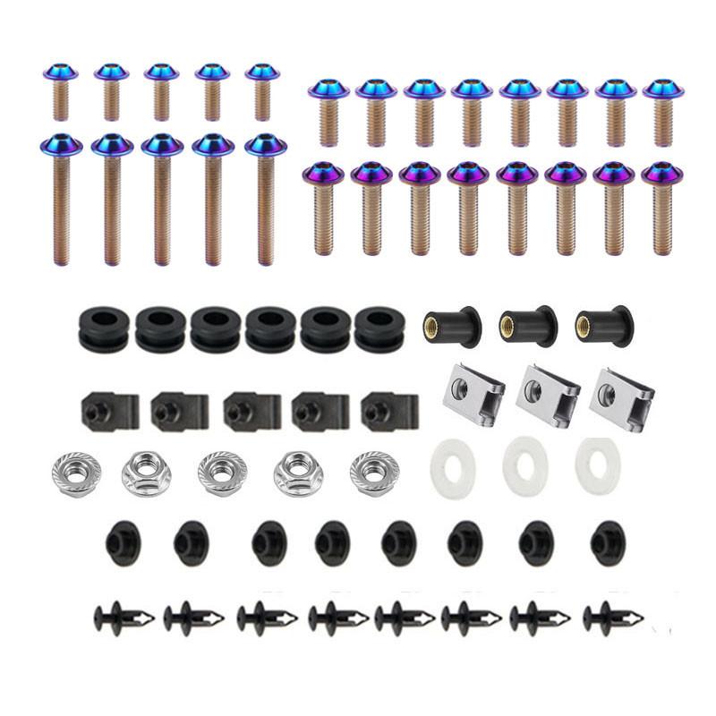 Motorsykkel kåpebolter Kit Kroppsskruer Mutter Rustfritt stål For Suzuki GSXR1000 GSX-R1000 2007-2008 K7 K8