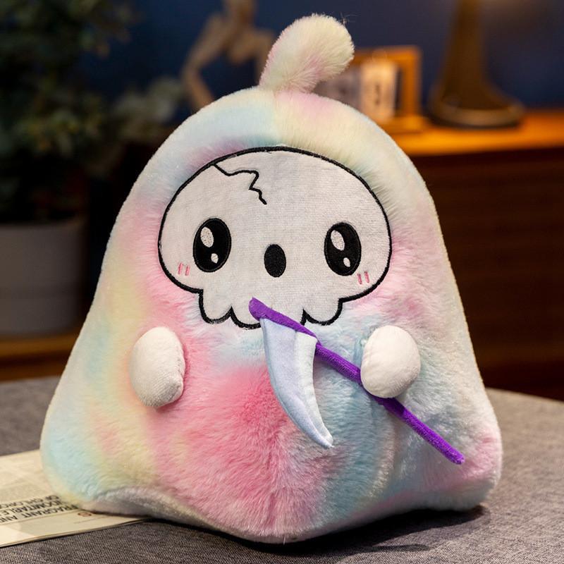Plush Ghost Pillow Halloween Decor Soft Toy For Kids And Party Gift