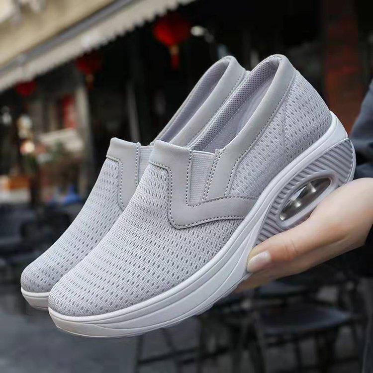 

wish2025 new spring and summer fly-woven single shoes women s summer new soft and lightweight fly-woven single shoes 43 серый